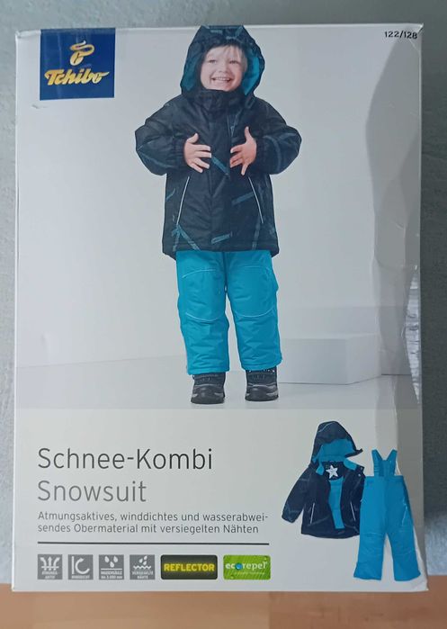 Kombinezon narciarski dla chlopca dwuczęściowy  122 na 128 Tchibo