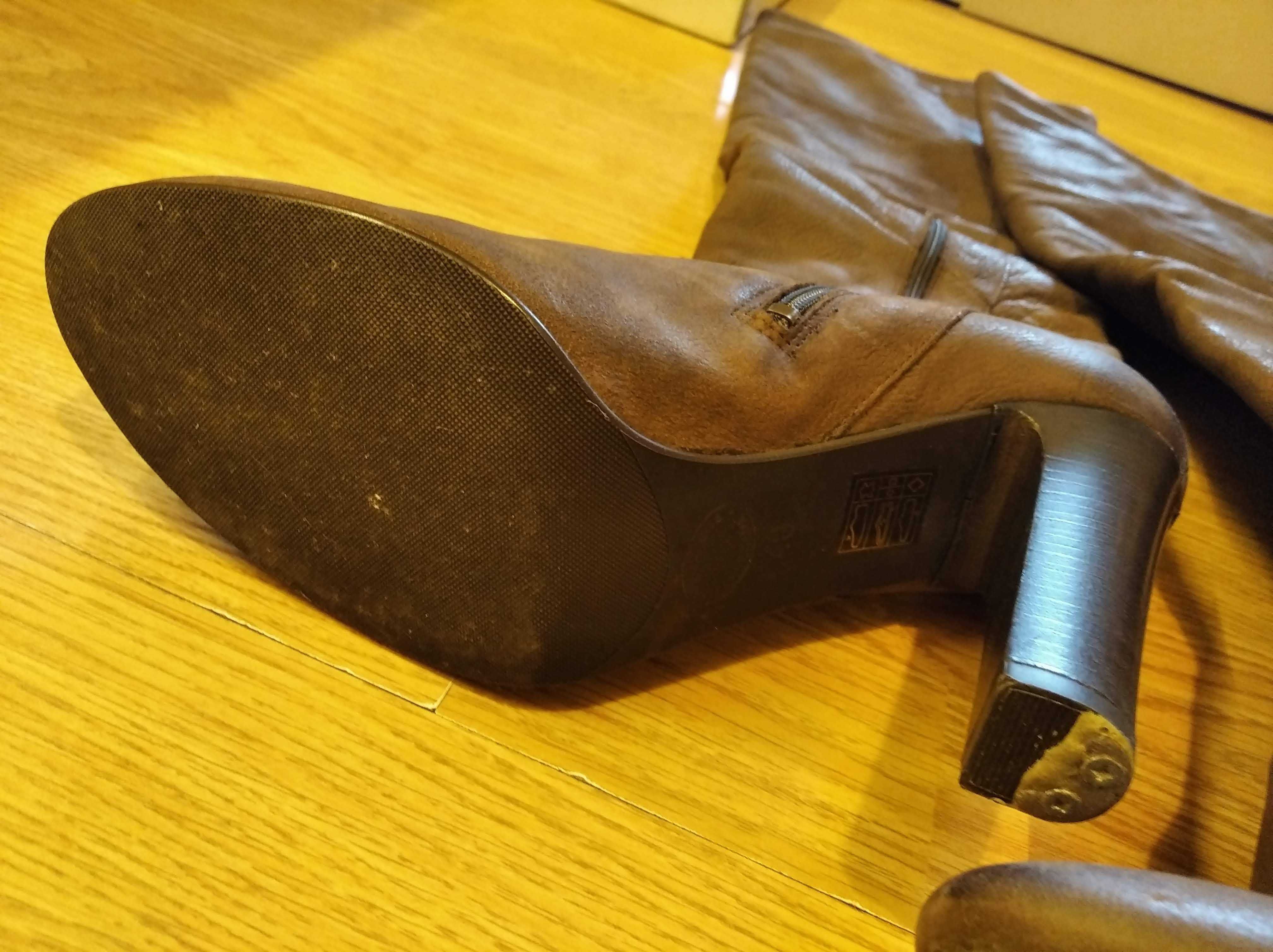 Kozaki Gino Rossi Skóra Zamsz Obcas 40