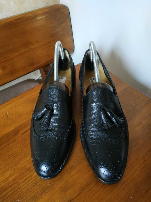 Чоловічі весільні туфлі з китицями Moreschi Італія шкіра 42 розмр/27см