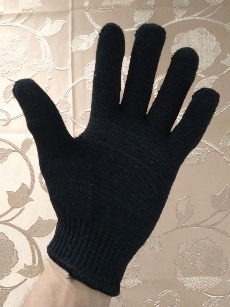 Трикотажні перчатки (подвійні, теплі) робочі рукавиці. 10 і 9розмір