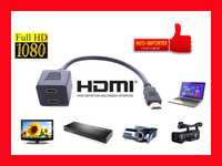 Rozgałęźnik 2F HDMI HDTV rozdzielacz GOLD Super jakość HD