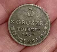 3 grosze polskie 1827