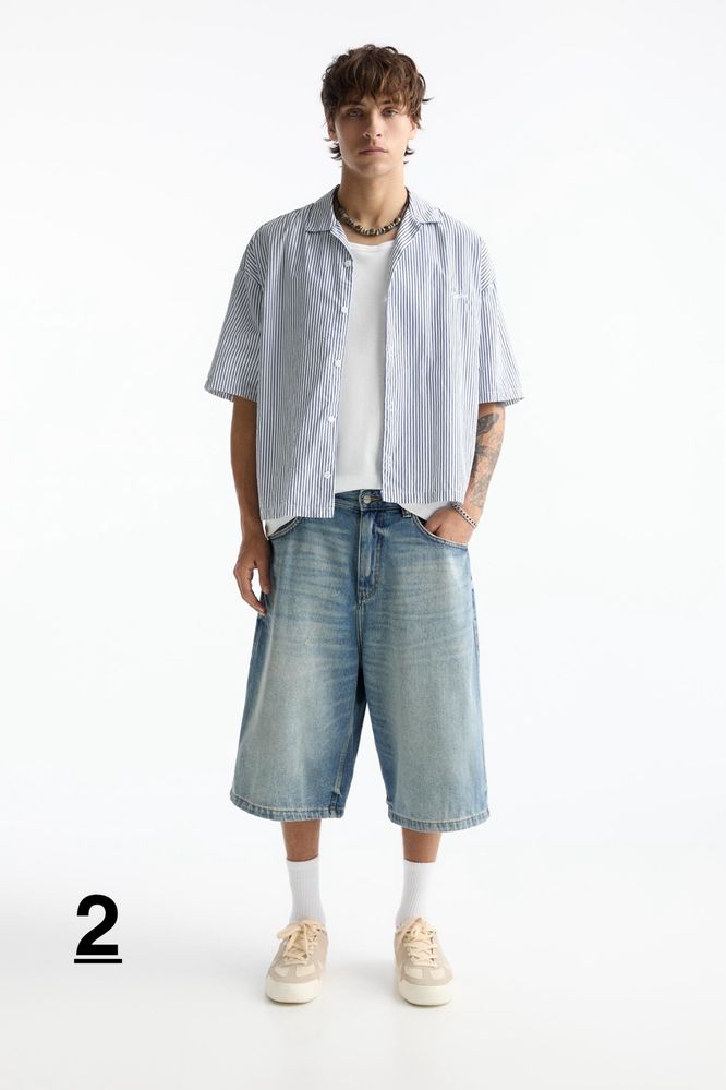 Широкі Шорти (M-L) Zara Pull&Bear Bershka Оригінал Шорты Широкие Нові