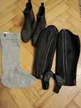 Kpl. Buty, sztyblety i ocieplacze do jazdy konnej