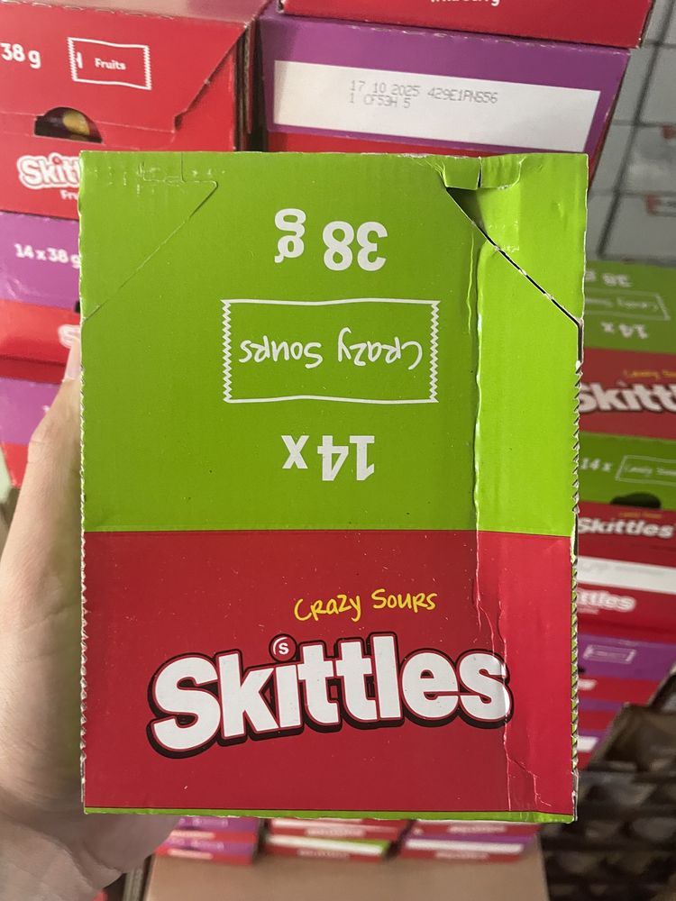 Цукерки Скітлс 38 грамм / конфеты Скитлс / Skittles