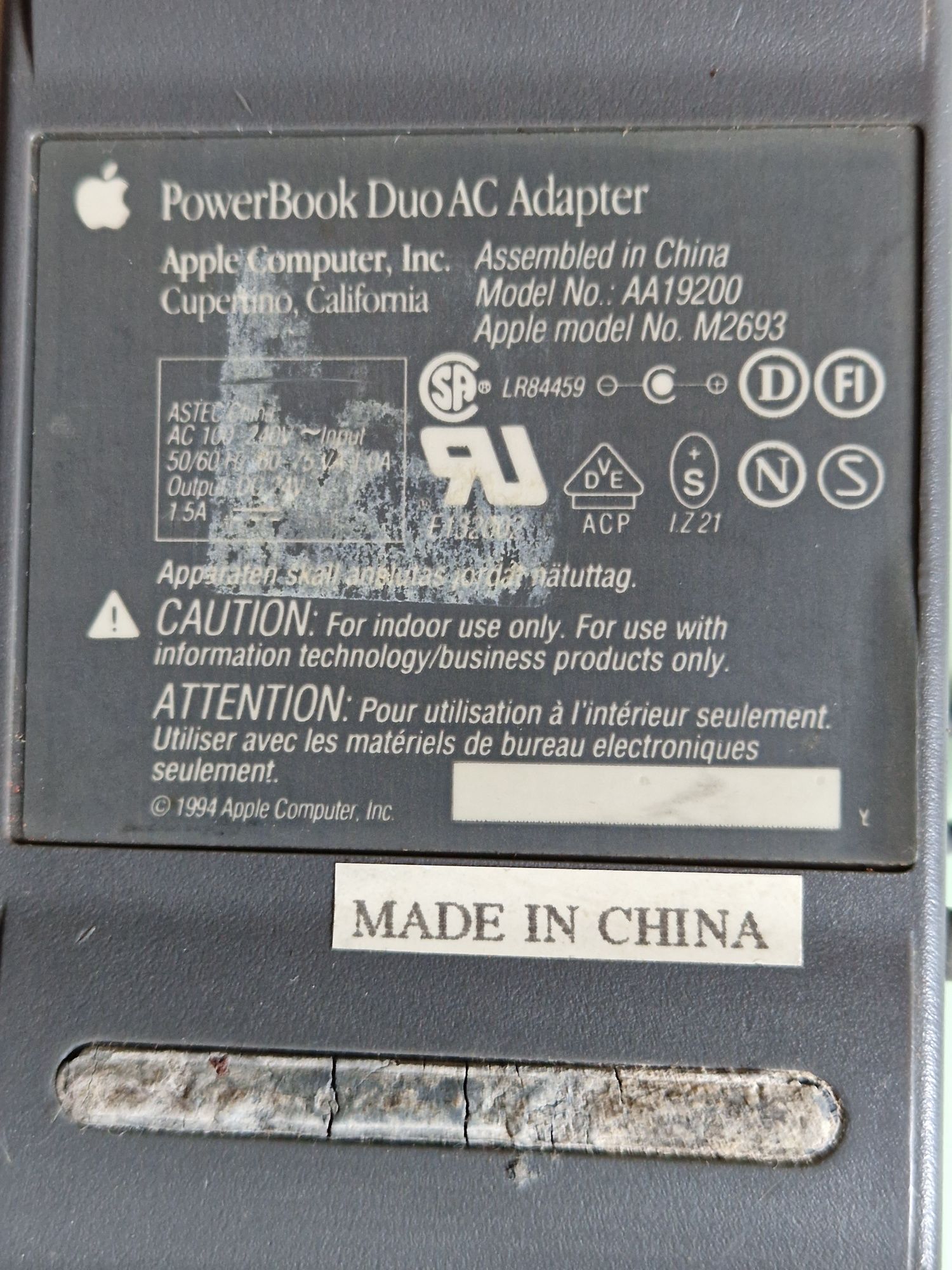 Carregador Powerbook Duo