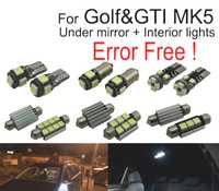 KIT COMPLETO 16 LAMPADAS LED INTERIOR PARA VOLKSWAGEN VW GTI MKV GOLF 5 MK5 GOLF5 06-09