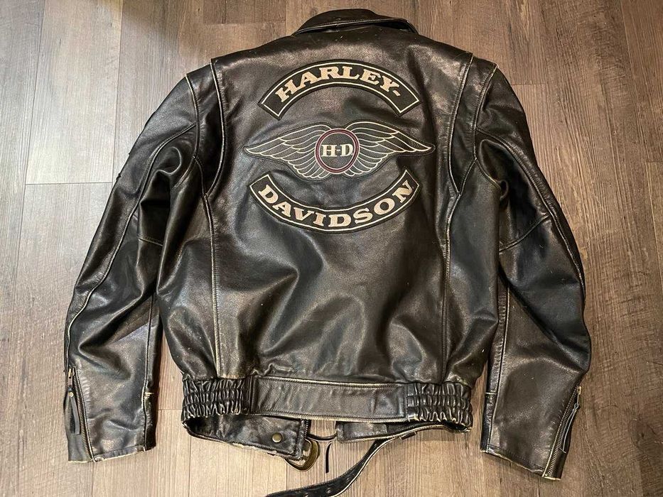 Куртка кожаная HARLEY DAVIDSON  винтаж мужская М