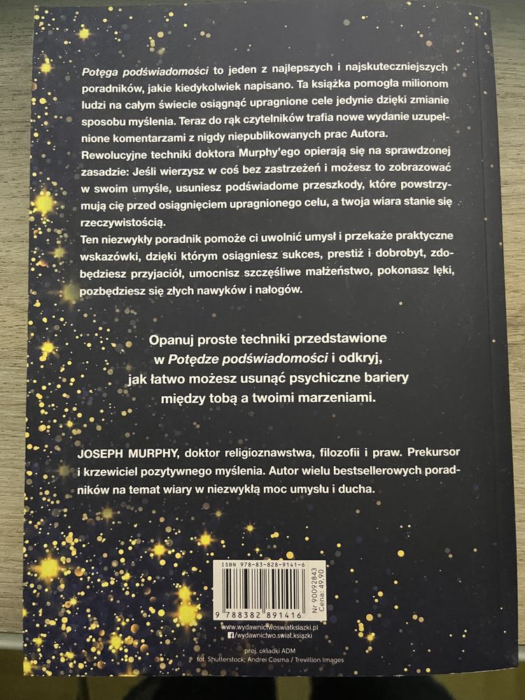 ksiazka Potega podświadomosci Josepf Murphy
