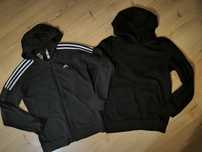 Bluza rozpinana Adidas i kangurka czarna r. 13 14 lat 158