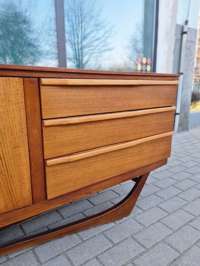 Komoda tekowa,sideboard,Beautility,Wielka Brytania,lata 60,mid-century