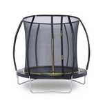 Trampolina dla dzieci z siatką wewnętrzną 8ft 244cm yellow black