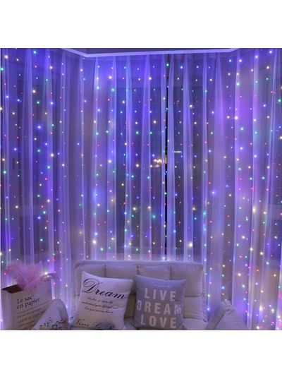 Гирлянда штора промені роси 2*2м 3*2м 3*3м