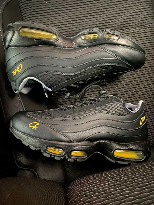 (БЕЗ ПЕРЕДОПЛАТИ)Nike Air Max 95 corteiz найк аір макс кортез чорні