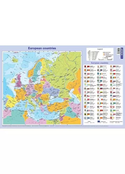 Podkładka na biurko Europa. Demart