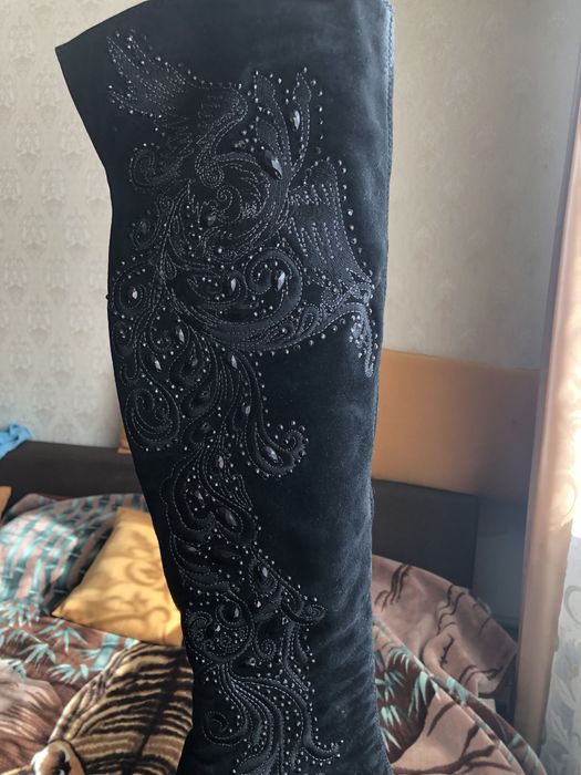 Сапоги-ботфорди зима