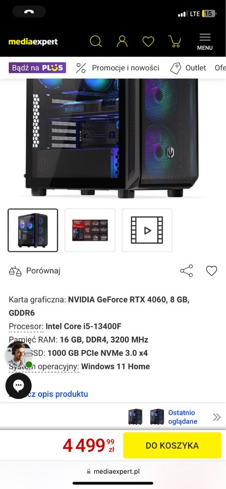 Komputer gamingowy zestaw monitory biurko krzeslo itp.