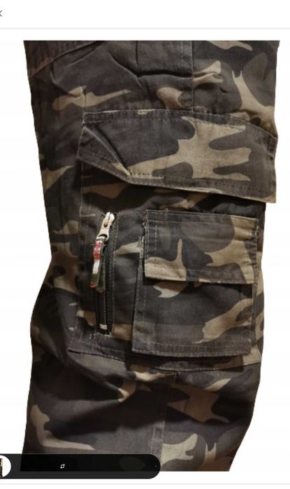 OCIEPLANE POLAREM spodnie moro rozmiary od M do 4XL