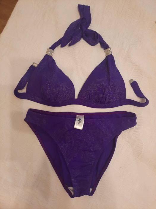 Купальник роздільний жіночій. Фіолетовий. Розмір 46-48.