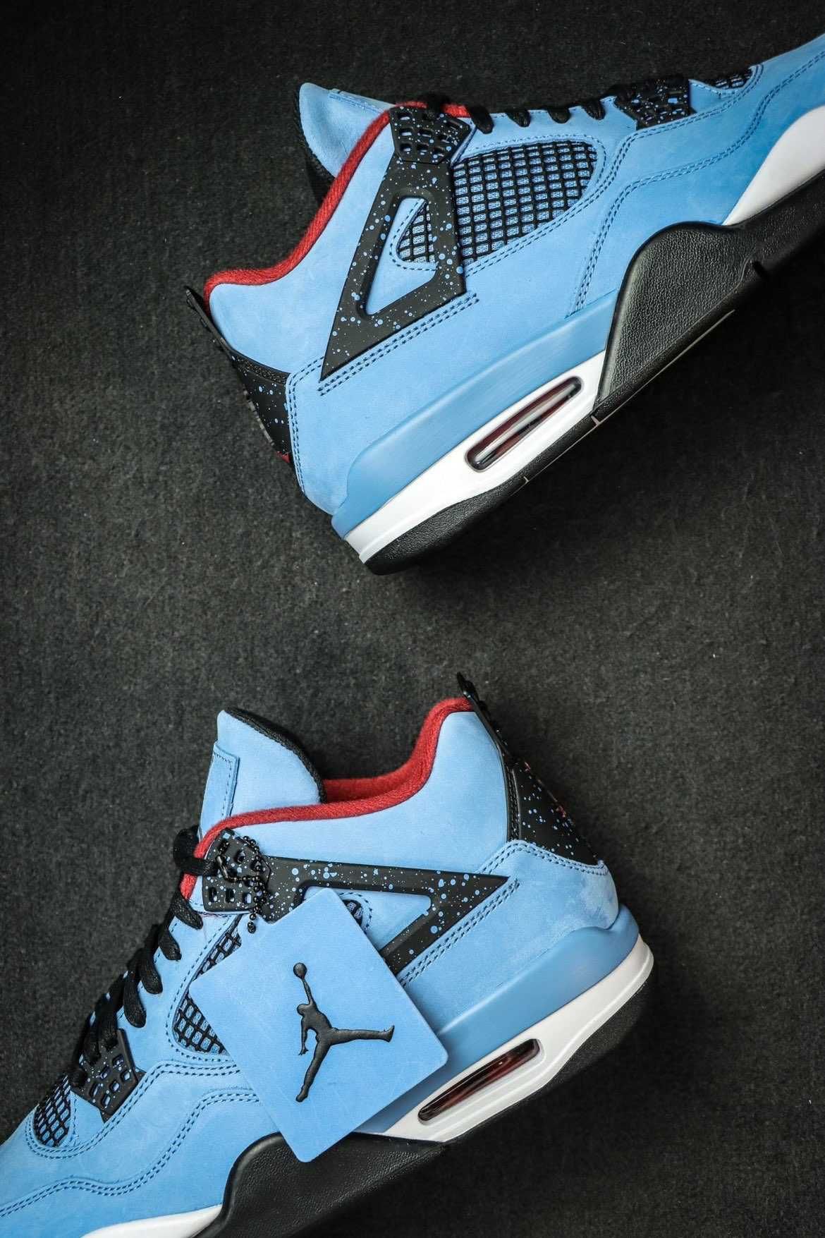 TravisScottCactusJack/ButyJordan4*RetroUnisextrampkiRozmiar.45