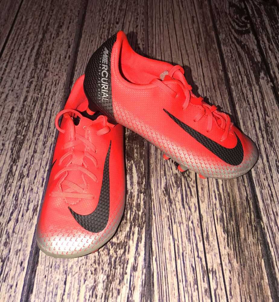 Кожаные бутсы nike mercurial для мальчика, размер 11,5 с(18 см)