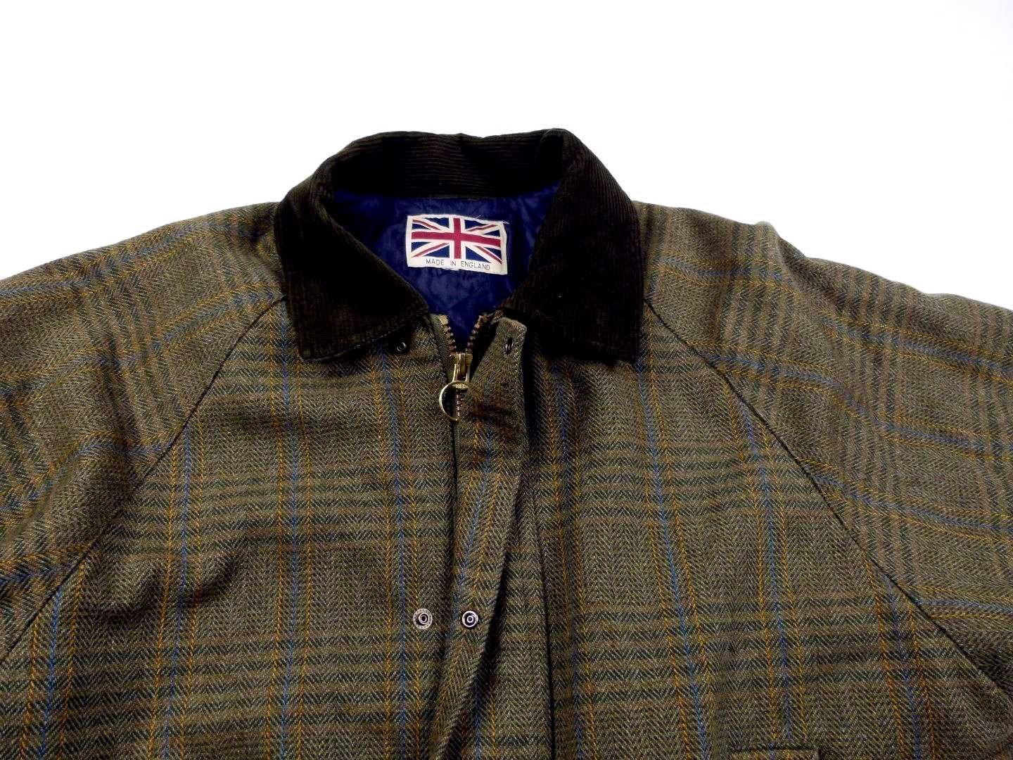 Klasyczna tweedowa kurtka myśliwska field coat / shooting jacket L/XL