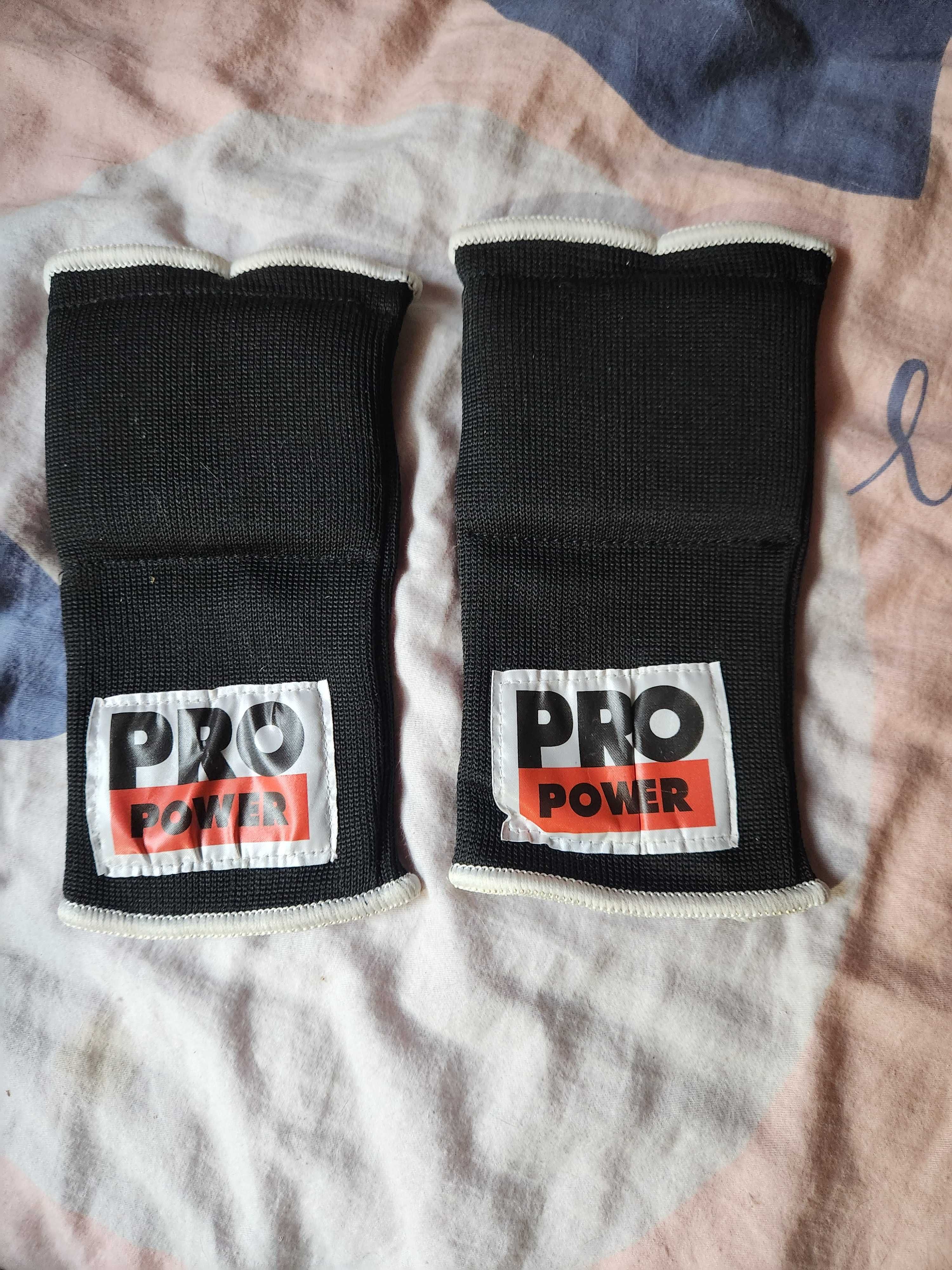 Rękawice Pro Power wkładki, owijki, taśmy bandaże bokserskie