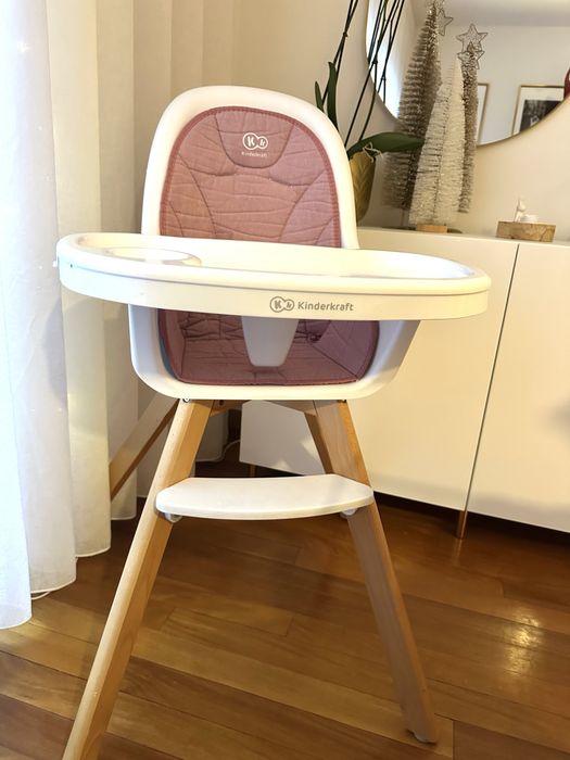 Kinderkraft Tixi Cadeira de papa / refeição Rosa