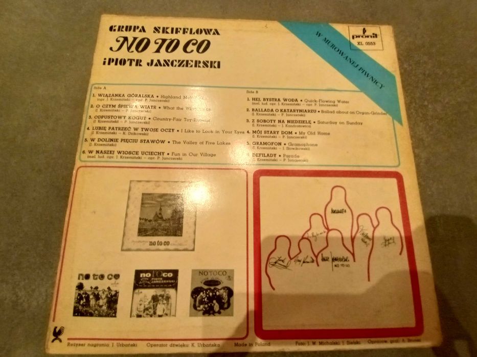 NO TO CO Grupa Skifflowa Janczerewski Płyta Winylowa 1969Pronit XL0553