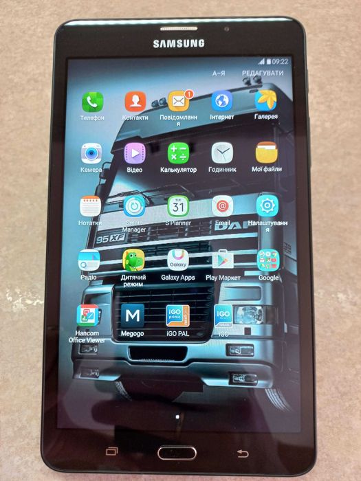 Потужна вантажна GPS навігація TIR / ADR Samsung 7". 4G. Карти 2025р!