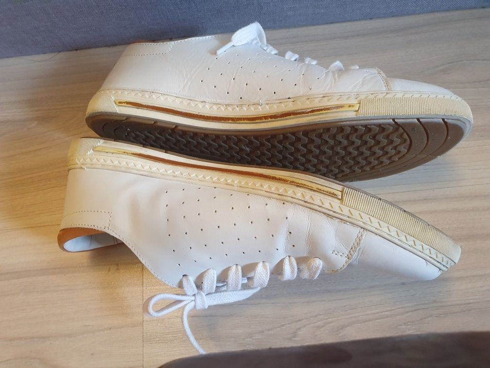 Lasocki 38 białe buty skórzane trampki tenisówki sneakersy