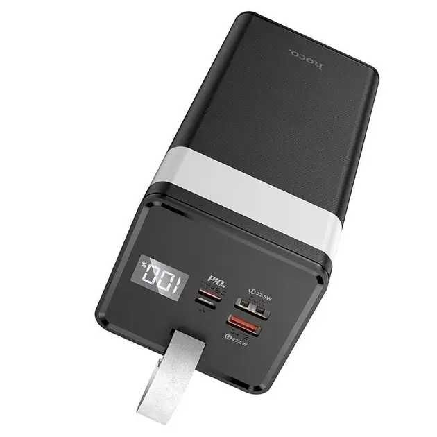 Power Bank, павербанк Hoco J86A на 50000 mAh швидка зарядка, LED лампа