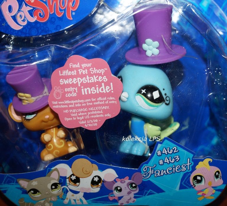 LPS ZESTAW #462 #463 UNIKAT Littlest Pet Shop oryginalny NOWY Fanciest