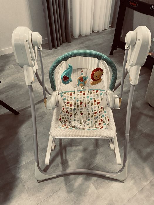 Дитяче ,Автоматичне, музичне крісло-гойдалка 3 в 1 Fisher Price