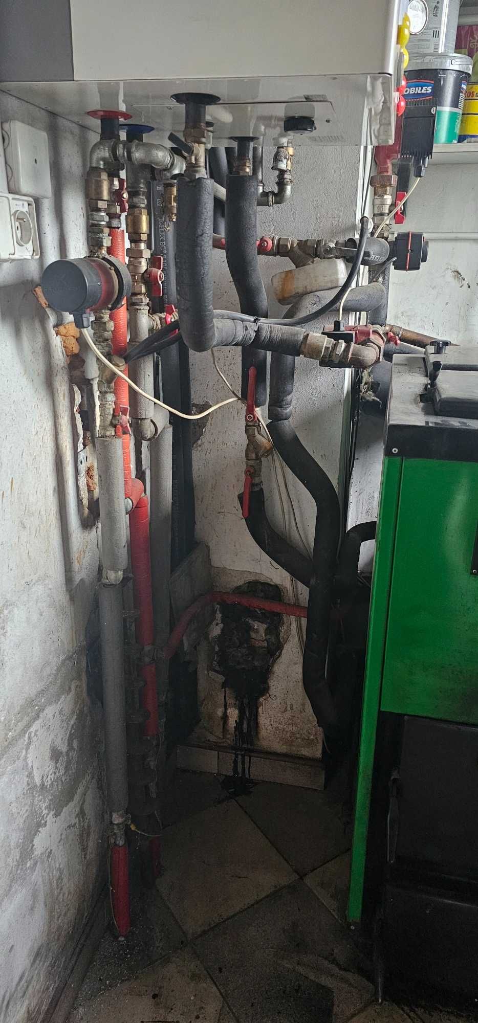 Kocioł Kostrzewa Pellets Plus 25 kW, Biawar Quattro 150l, cała kotłown