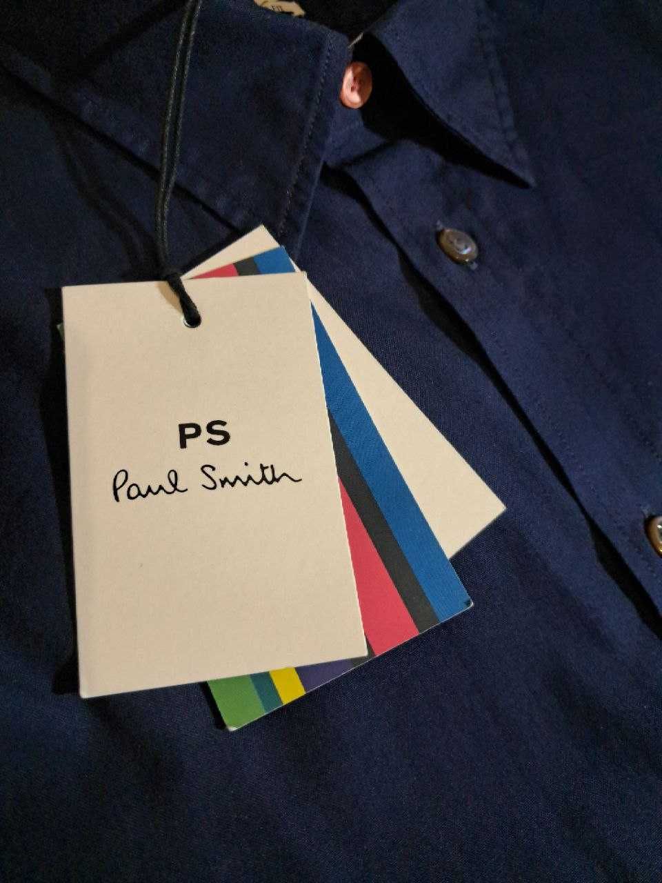 Рубашка PS Paul Smith Oxford Tailored Fit, темно-синяя