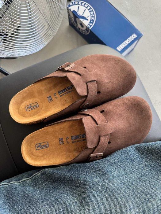 Капці Birkenstock Boston ALL Brown premium клоги
