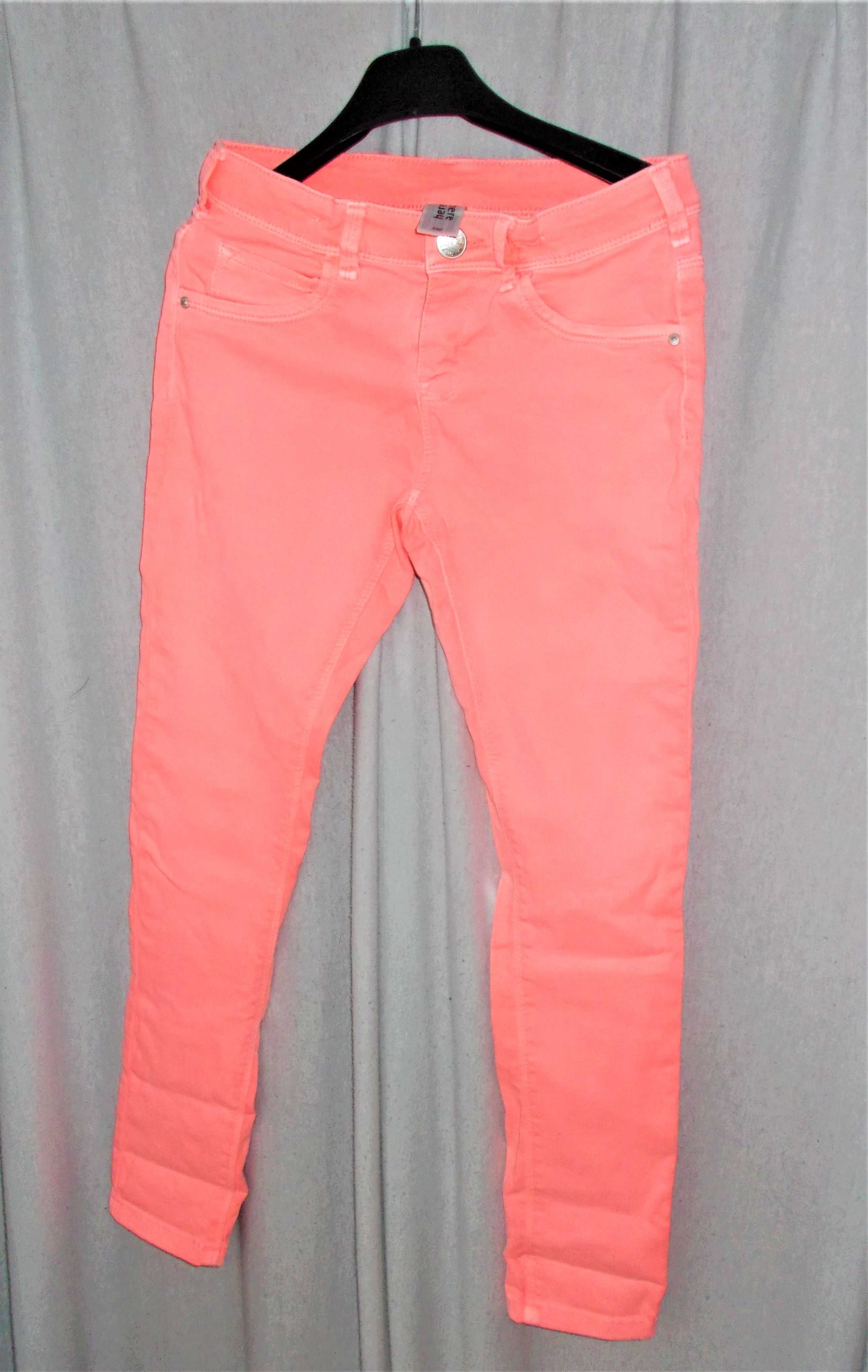 spodnie w kolorze łososiowym, C&A 140