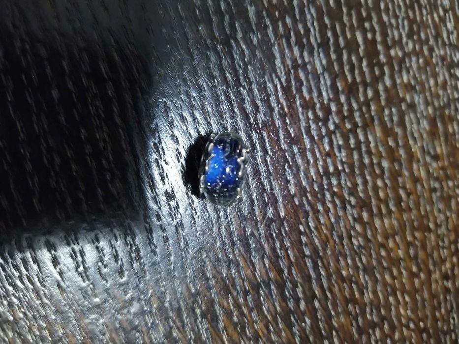 Charms, koralik granatowy, gwiaździste niebo
