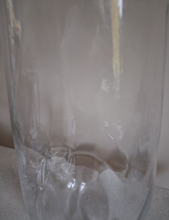 Piękny duży szklany wazon 50cm