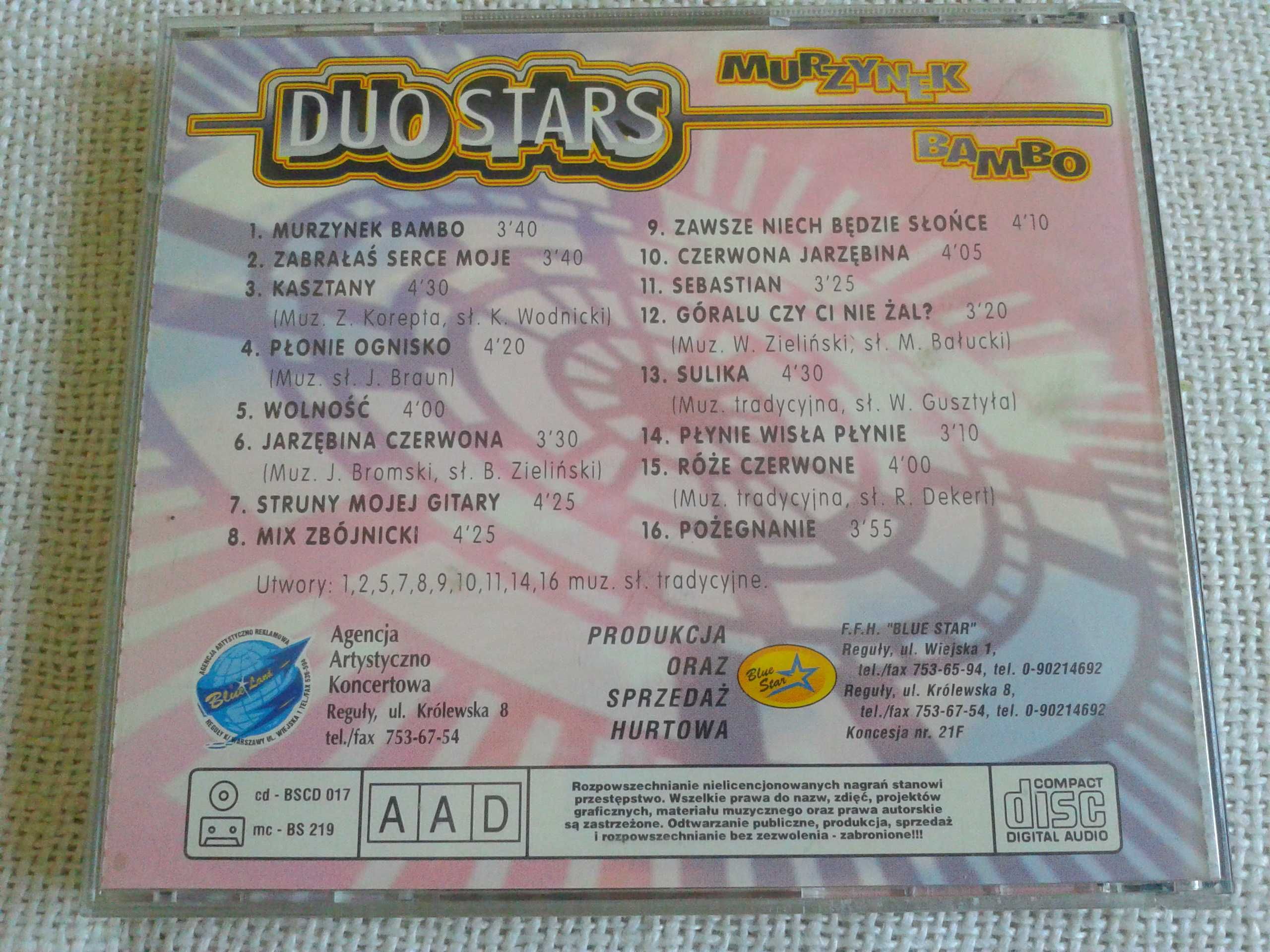Duo Stars – Murzynek Bambo  CD