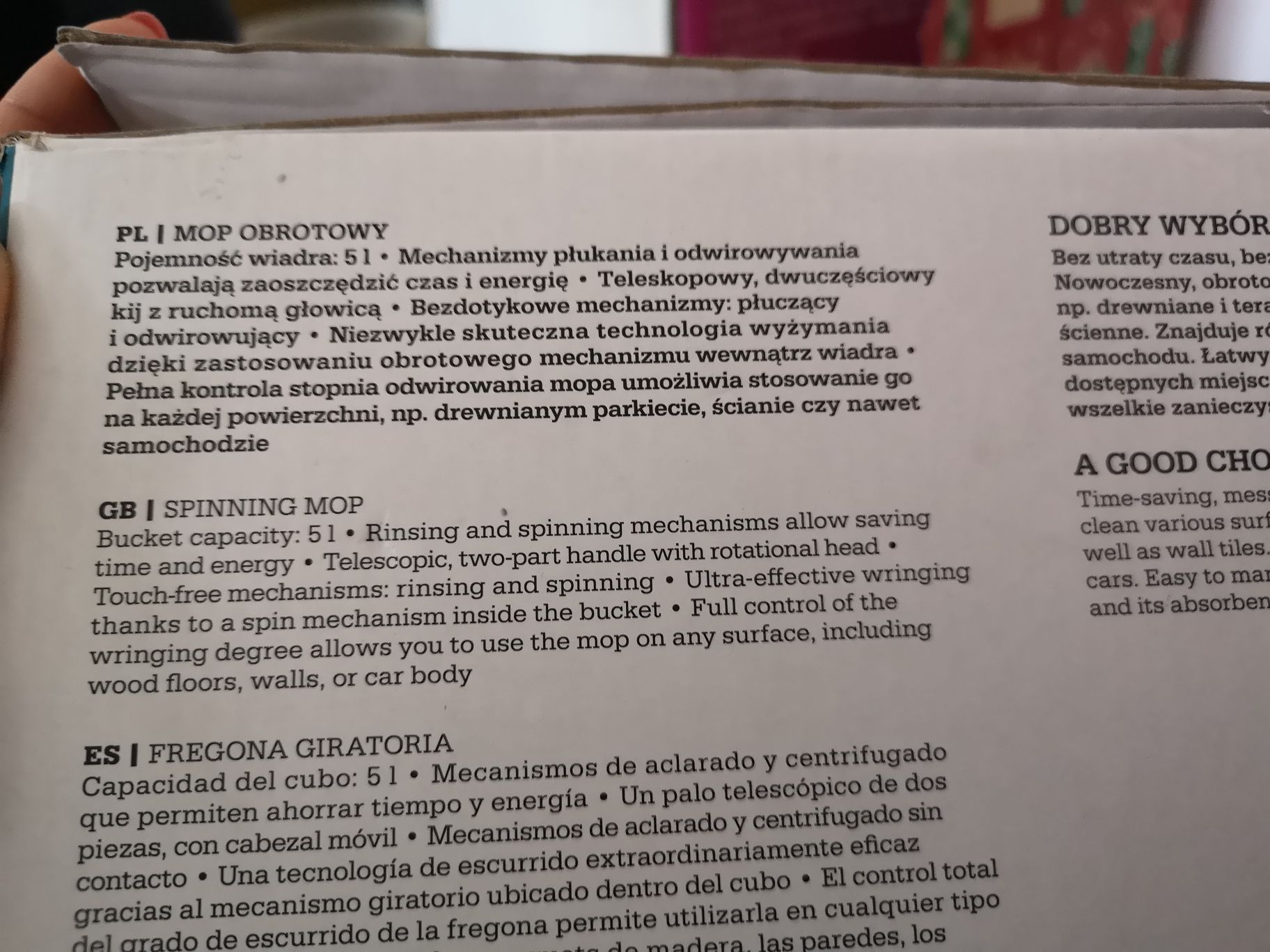 Mop obrotowy nowy
