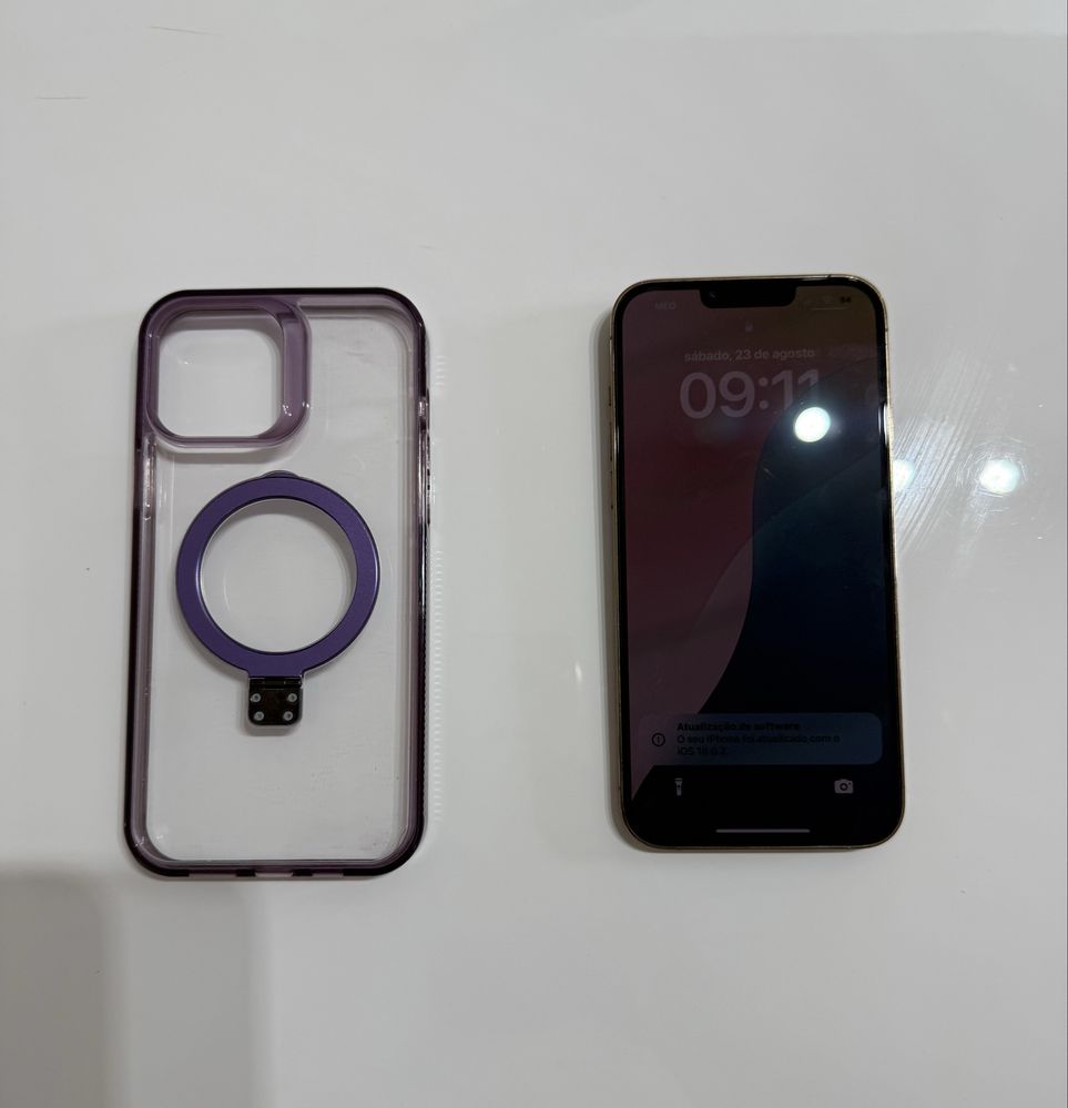 IPhone 13 Pro Max – 128GB – Dourado + acessórios