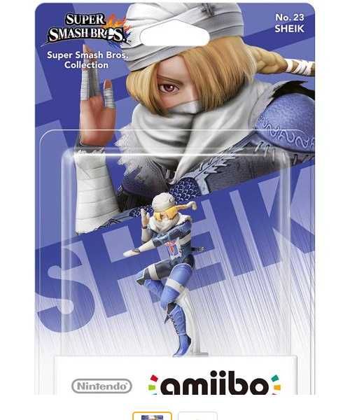 Amiibo Sheik Super Smash Bros - Nintendo - Selado