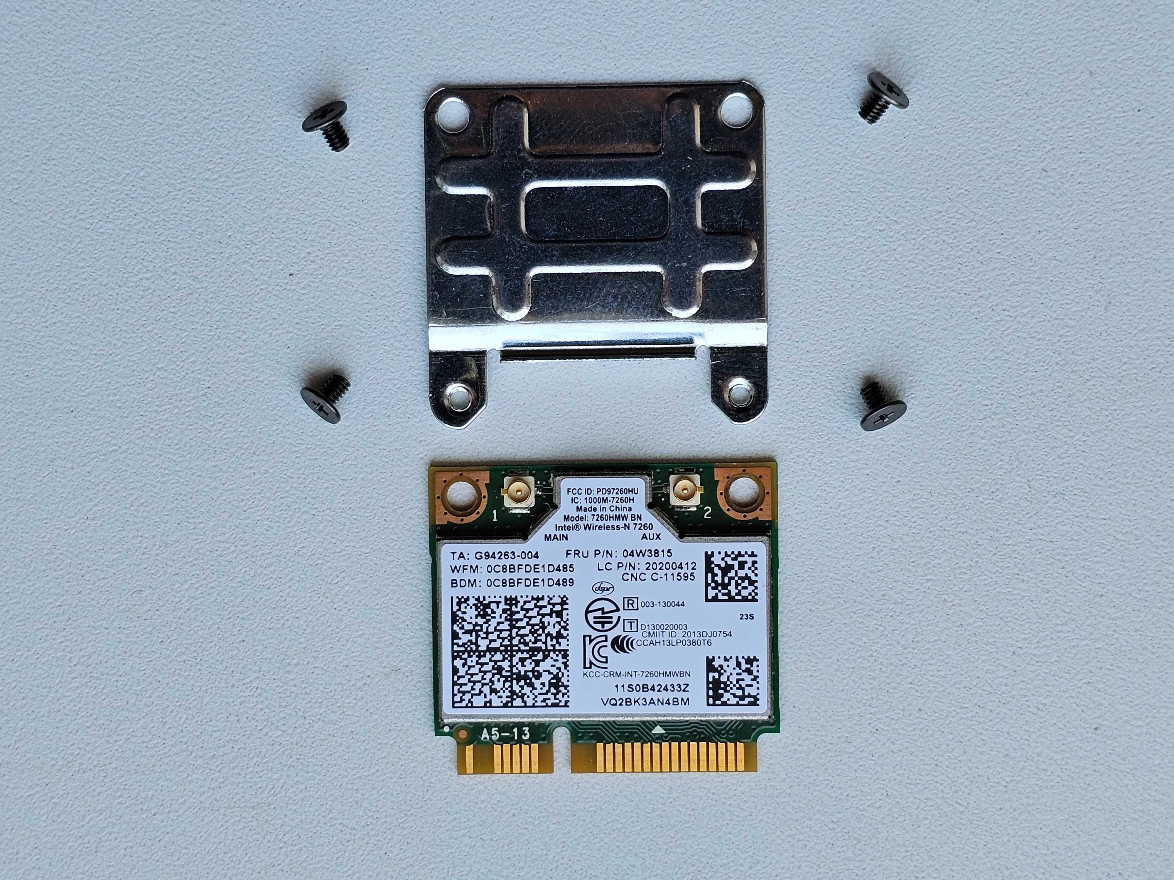 Wi-Fi адаптер Intel Wireless-N 7260 (Модель 7260HMW BN) Mini PCI-E