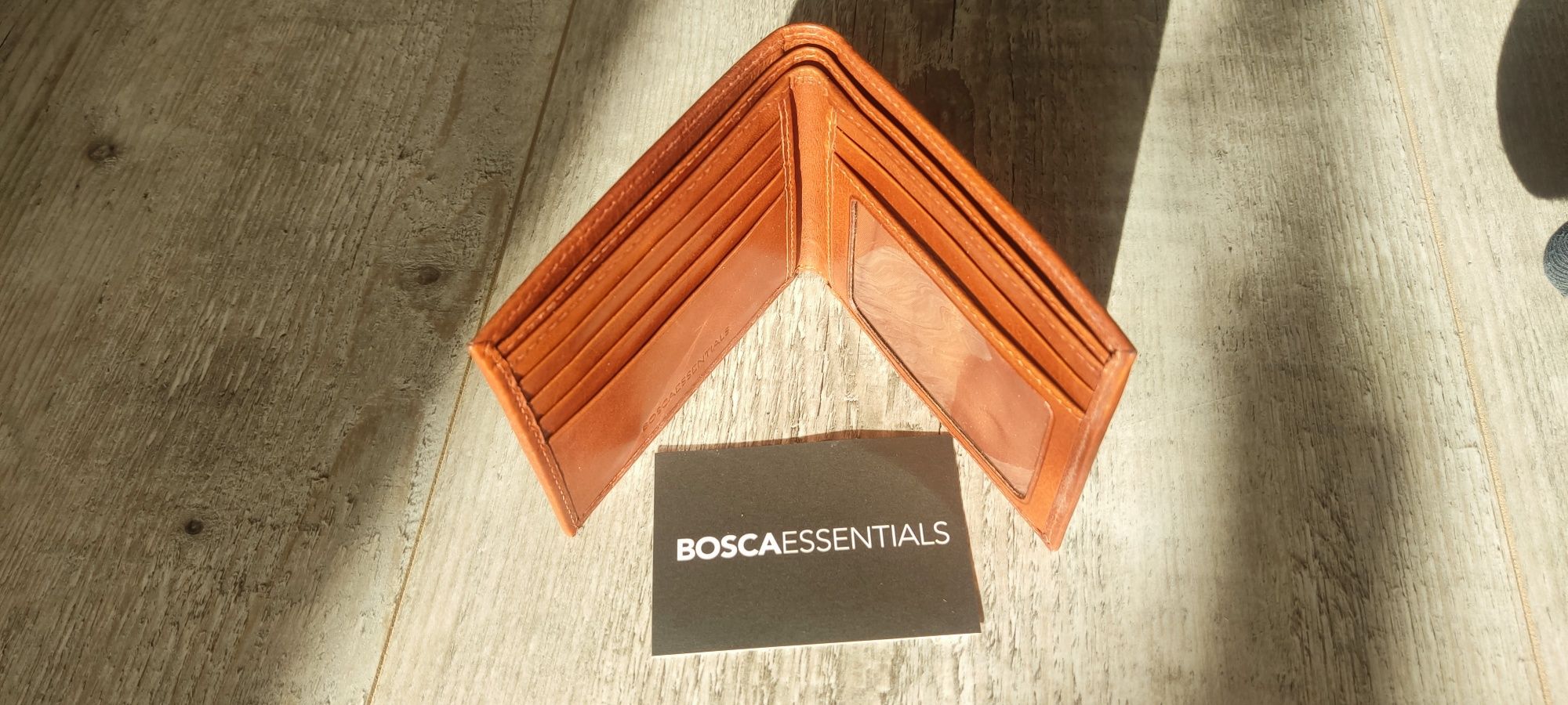 Portfel Bosca essentials oryginalny z USA, prawdziwa skóra, skórzany