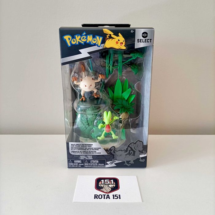 Pokémon Select Diorama Wild Jungle: Mankey + Treecko