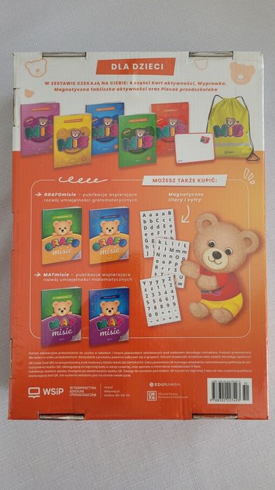 Nowy zafoliowany BOX Miś przyjaciel starszych przedszkolaków 5-6 lat