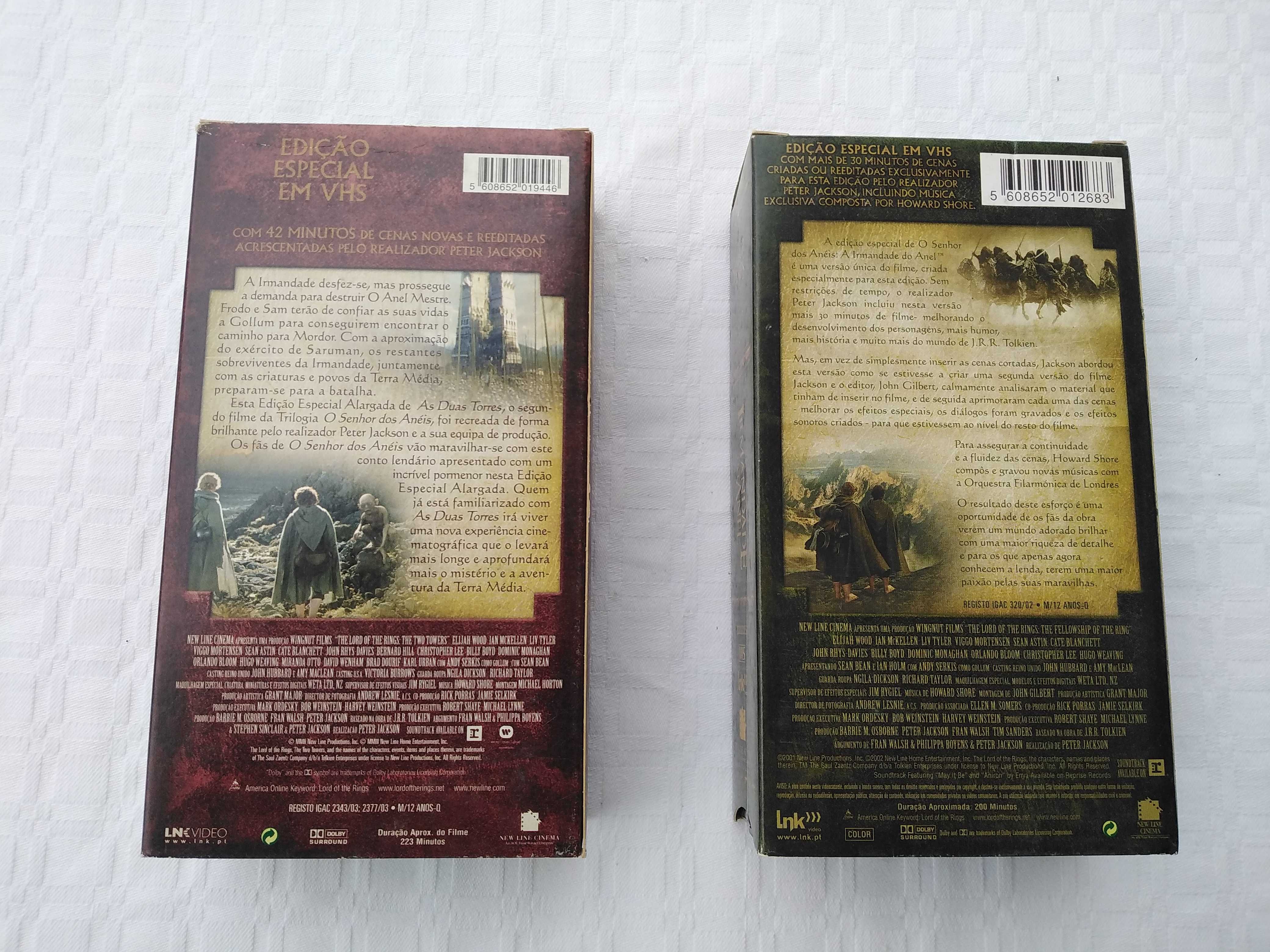 VHS's Senhor dos Anéis