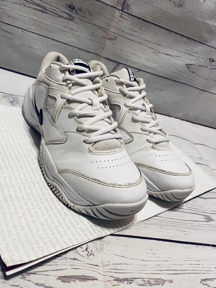 Кроссовки NIKE M COURT LITE 2 оригинал AR8836-100, для тенниса кожаные